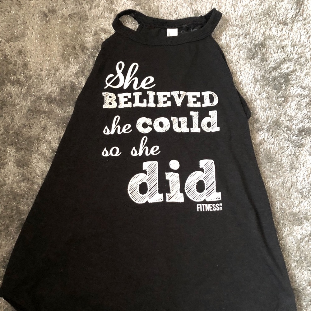 Thin strap fitness tank top